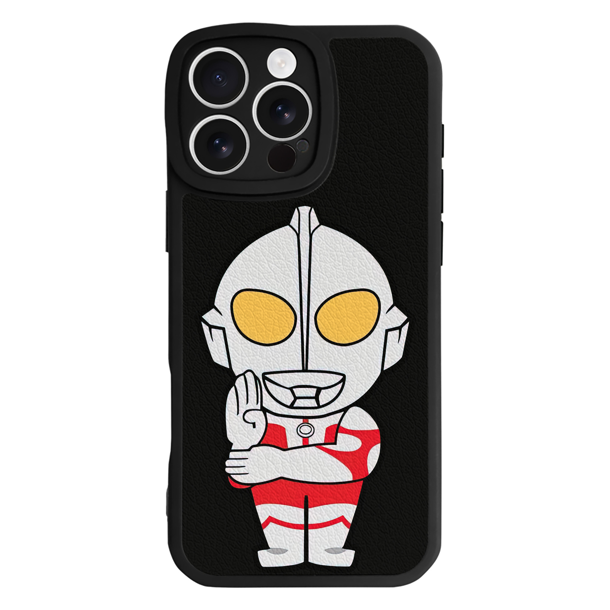 （画像用） ウルトラマン Ultraman 【iPhone 16シリーズ対応】シリコンスマホケース（レザー調） 材質：シリコン